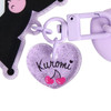 Sanrio Kuromi Key Ring Hanger with Mascot Keychain Strap 424897 