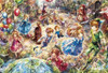  Apollo-sha 46-515 Jigsaw Puzzle A Town's Fairy Tale (Demon Cat) (450 Pieces) 
