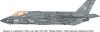  Platz 1/72 US Navy F-35C Lightning II - CATOBAR Version Fighter Aircraft Plastic Model 
