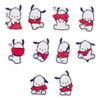 Sanrio Pochacco Sticker Set (Outfit Design) 549649