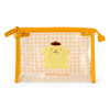 Sanrio Pompompurin Clear Pouch Transparent PVC Steel Zipper Closure Suitable for Ages 3 and Up