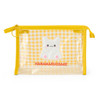 Sanrio Other Clear Pouch Hanamaru Obake Transparent PVC and Steel Zipper Closure Recommended Age: 3 Years and Above