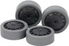  Tamiya Mini 4WD Hard Small Dia. Low-Profile Tires (26mm/Gray) & Carbon Wheels (Dish, for Super X & XX Chassis) 