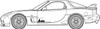  Fujimi 1/24 Inch-up Series FD3S RX-7 Mazdaspeed A-spec (with GT W wing) Plastic Model 