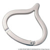  Square Enix Dragon Quest: Smile Slime: Carabiner Clip - Metal Slime 