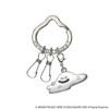 Square Enix Dragon Quest: Smile Slime: Keychain - Liquid Metal Slime