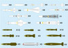  Platz 1/144 Aviation Armament Series Modern Aircraft Weapon Set 1 Regular Bombs & Missiles '50 Plastic Model 