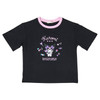 Sanrio Other Kids Short Sleeve T-Shirt Kuromi Black 130cm