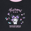 Sanrio Other Kids Short Sleeve T-Shirt Kuromi Black 130cm