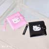 Sanrio Hello Kitty Vinyl Wallet (I Love Hello Kitty) Black Wallet Bi-Fold Type