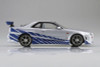 Aoshima 1/24 Movie Mecha No.WS-02 Fast & Furious R34 Skyline GT-R Plastic Model