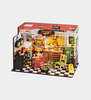 ROBOTIME DIY Miniature Kit Garage Workshop (284 Pieces)