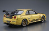 Aoshima The Tuned Car No. 15 1/24 Top Secret BNR34 Skyline GT-R '99 (Nissan) Plastic Model