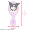 Shobido Sanrio Characters Mini Hair Brush Kuromi