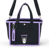 Sanrio Kuromi 2Way Mini Tote Bag. Cotton Polyester Shoulder Bag.
