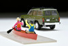 Takara Tomy Tomica Limited Vintage Neo LV-N279e Toyota Land Cruiser 60 (Olive) with Canoe