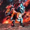 Beastbox 52Toys BB-46PR & BB-02CR Pyromancer & Cryomancer 2-Piece Set, Transformable Toy, Transform from Cube to Dinosaur, Transforming Toy, Pre-Paint