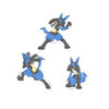 Pokemon Center Original Mobile Sticker Lucario 951F