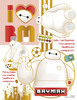 Jigsaw Puzzle Colorful Gold/Baymax (Baymax) (300 Pieces)