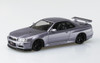Aoshima RakuPla Snap Car Nissan R34 Skyline GT-R Custom Wheels Athlete Silver Plastic Model