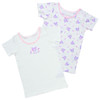 Sanrio Kuromi Kids Short Sleeve Undershirt 2-Piece Set 100% Cotton Includes Name Tag