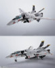  Bandai Hi-Metal R VF-0S Phoenix (Roy Focker Unit) + QF-2200D-B Ghost "Macross Zero" Figure 