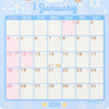 Sanrio Cinnamoroll Die-Cut Calendar 2026 Paper Wall Hanging Wall-Mounted Wall Calendar
