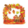 Sanrio Other Message Card Autumn Arch Of Autumn Leaves With Squirrel