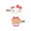  Sanrio Hello Kitty Bangs Clip Set Facing Right and Left 