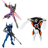 Bandai Candy EVA-FRAME-DX02: Neon Genesis Evangelion 3pcs Box