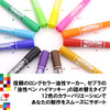 Zebra Oil Based Pen Hi Makki Care Refillable 12 Colors YYT5-12C