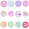 Furuta Sanrio Characters Sparkling BIG Can Badge BOX (10pcs)