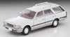 Tomytec LV-N209a Tomica Limited Vintage Nissan Cedric Wagon V20E SGL Limited White/Silver 1/64