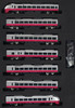 Greenmax 50551 E653 Fresh Hitachi Under The Floor Black/Red 7 Cars (N scale) GRM