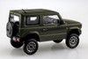  Aoshima RakuPla Snap Kit Suzuki JB64 Jimny Custom Wheels Jungle Green Plastic Model 