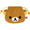 San-x Rilakkuma Rilakkuma And Korilakkuma Plush Drawstring Pouch Rilakkuma CA44601