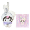 Sanrio Kuromi Ramune And Mascot Holder Snow Rabbit Christmas Gift 248266
