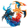 Megahouse MegaHouse G.E.M.EX Series Pokemon Mega Charizard X & Mega Charizard Y Figure 