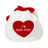  Sanrio Face Shaped Drawstring Bag I Love Hello Kitty Red 
