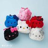  Sanrio Face Shaped Drawstring Bag I Love Hello Kitty Silver 