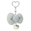  Sanrio Ribbon Key Holder I Love Hello Kitty Silver 
