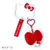  Sanrio Face Shaped Carabiner I Love Hello Kitty Red 