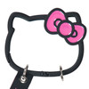  Sanrio Face Shape Carabiner I Love Hello Kitty Black 