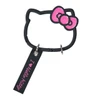  Sanrio Face Shape Carabiner I Love Hello Kitty Black 