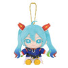  Bandai Chibi Sitting Plush MC Hatsune Miku And Mobile Suit Gundam 