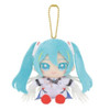  Bandai Chibi Sitting Plush M C Hatsune Miku And Aile Strike Gundam 