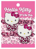 iplanning Sanrio Hello Kitty Frilled Hair Elastics Two Piece Set B Heart Leopard