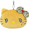  Hatakeyama Shoji Sanrio Face Reel Pass Case Gal Three Kitty Brown 