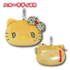  Hatakeyama Shoji Sanrio Face Reel Pass Case Gal Three Kitty Brown 