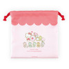  T's Factory Sanrio Flat Drawstring Pouch Colorful Tiny Chum / Hello Kitty 